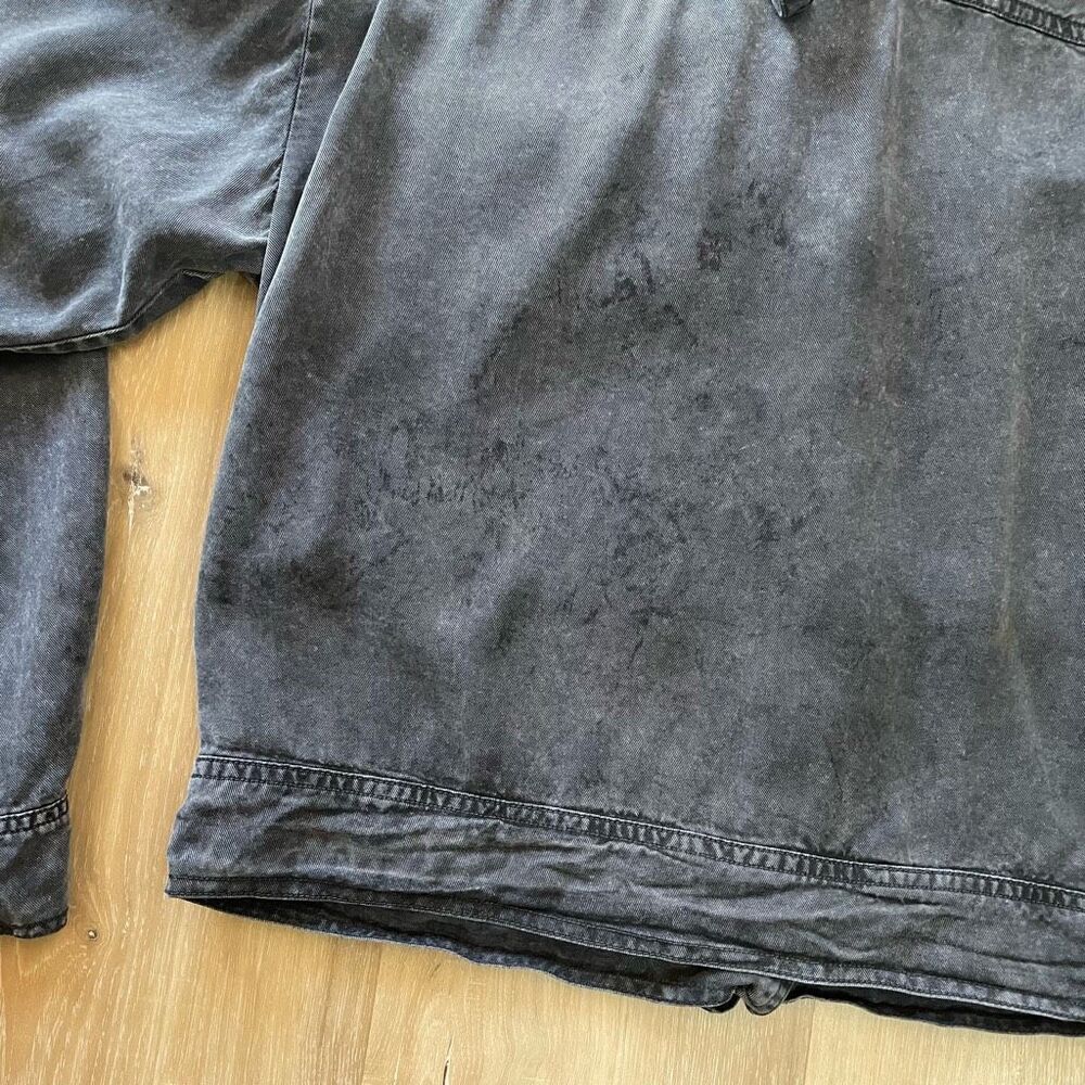 Young Fabulous & Broke Women's Gray Full Zip Utility Bomber Jacket Size Small - Picture 9 of 9